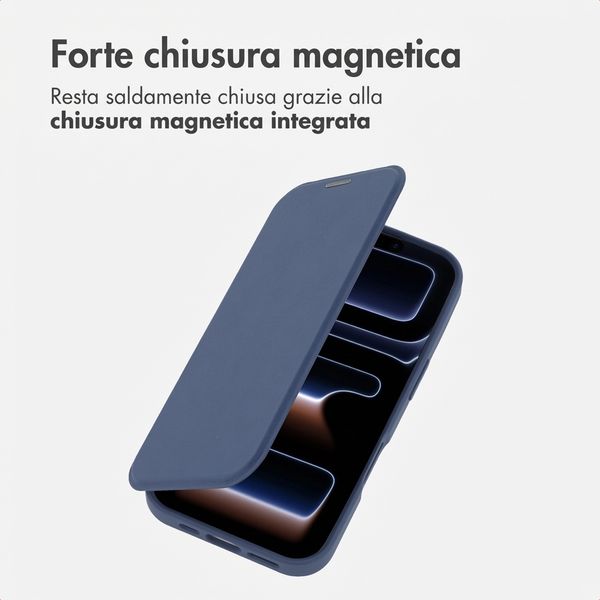 imoshion Bookcase trasparente con MagSafe Apple iPhone 17 Pro - Blu