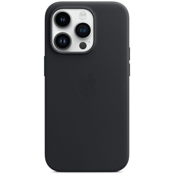 Apple Cover Posteriore in Pelle con MagSafe Apple iPhone 14 Pro - Midnight