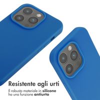 imoshion Cover in Silicone con Cordino Apple iPhone 14 Pro - Blu