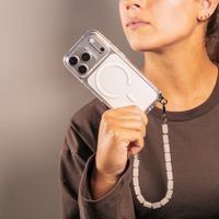 Selencia Cover posteriore Rivièra MagSafe con gancini rimovibili Apple iPhone 16 Pro - Trasparente
