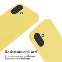 imoshion Cover in Silicone con Cordino Apple iPhone 16 - Giallo