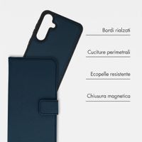 imoshion Cover a libro di lusso 2-in-1 rimovibile Samsung Galaxy A55 - Blu