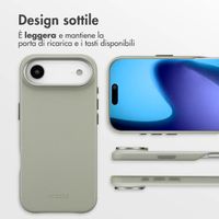 Accezz Cover in Pelle con MagSafe Apple iPhone Air - Light Grey