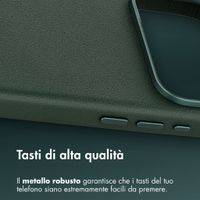 Accezz Cover in Pelle con MagSafe Apple iPhone 18 Pro / 17 Pro - Cedar Green