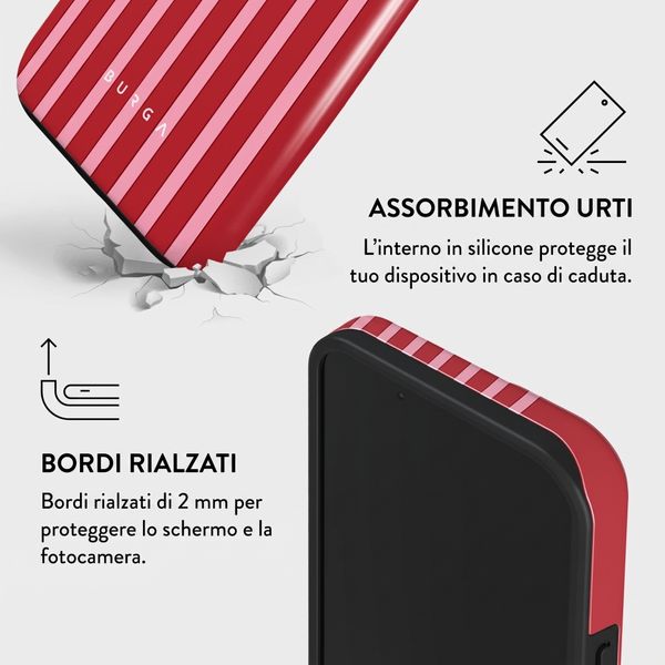 Burga Cover Posteriore Resistente con MagSafe Apple iPhone 13 - Strawberry Jam