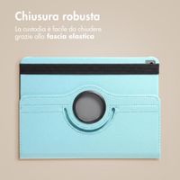imoshion Cover Girevole a 360° Apple iPad 9 (2021) 10.2 pollici / iPad 8 (2020) 10.2 pollici / iPad 7 (2019) 10.2 pollici - Azzurro