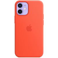 Apple Cover Posteriore in Silicone con MagSafe Apple iPhone 12 Mini - Electric Orange