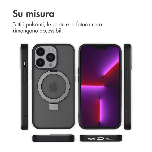 Accezz Cover con anello e supporto con MagSafe Apple iPhone 13 Pro - Nero