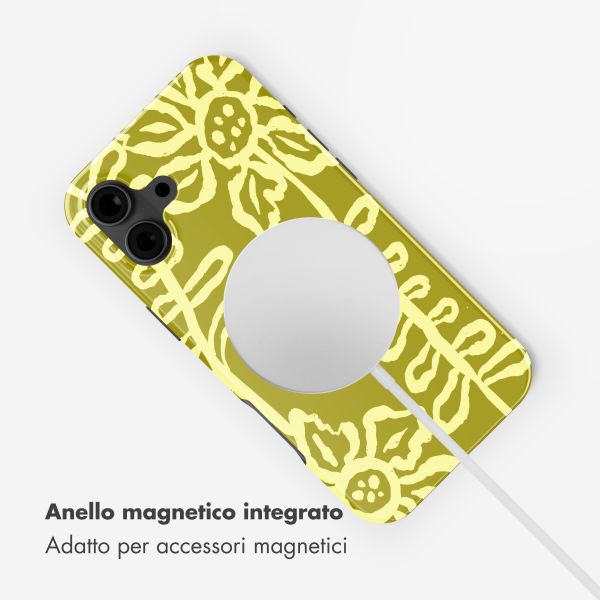 Selencia Cover posteriore Vivid con MagSafe Apple iPhone 16 - Chalky Bloom
