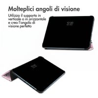 imoshion Cover Trifold Design Apple iPad 11 (2025) 11 pollici A16 / iPad 10 (2022) 10.9 pollici - Happy Dots