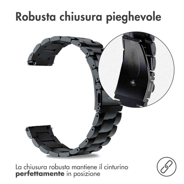imoshion Cinturino in acciaio  - Attacco universale 20 mm - Nero