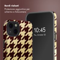 Selencia Cover posteriore Vivid con MagSafe Apple iPhone 13 - Pied-de-Poule