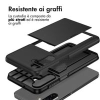 imoshion Cover Posteriore con Porta Carte Samsung Galaxy A27 (5G) - Nero