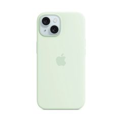 Apple Cover Posteriore in Silicone con MagSafe Apple iPhone 15 - Soft Mint
