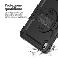 Accezz Cover Posteriore Resistente con tracolla Apple iPad 11 (2025) 11 pollici A16 / iPad 10 (2022) 10.9 pollici - Nero