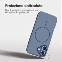 imoshion Cover posteriore Color con Thin MagSafe Ring Apple iPhone 16 - Blu scuro