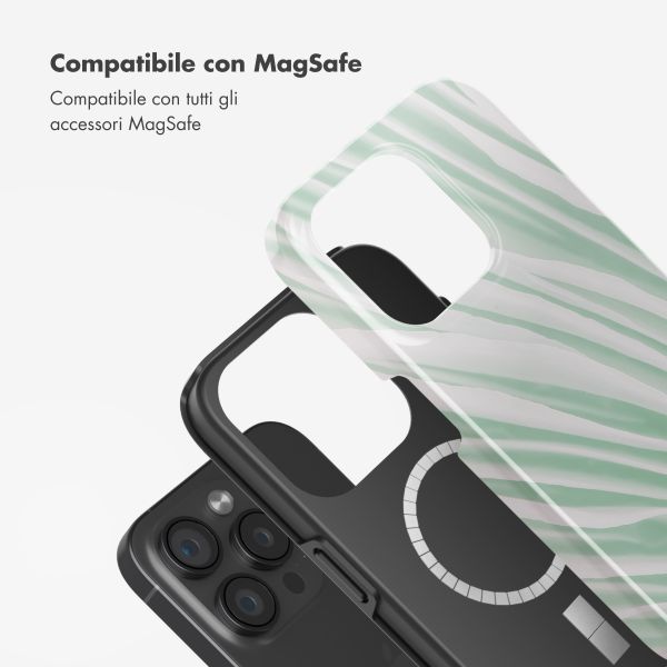 Selencia Cover posteriore Vivid con MagSafe Apple iPhone 15 Pro - Nature Grayed Jade