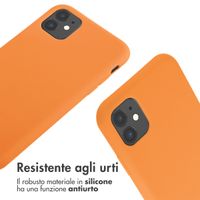 imoshion Cover in Silicone con Cordino Apple iPhone 11 - Arancio