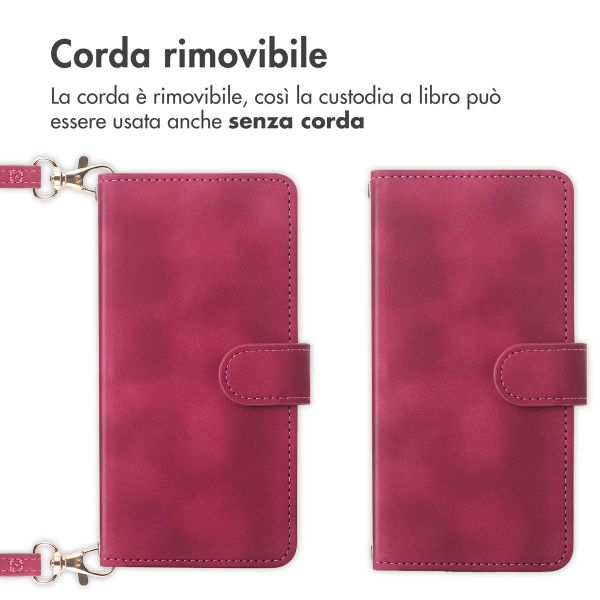 imoshion Cover a libro con Cordino Samsung Galaxy A16 - Rosso