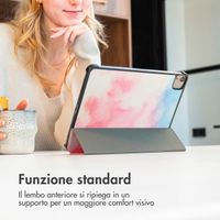 imoshion Cover Trifold Design Apple iPad 9 (2021) 10.2 pollici / iPad 8 (2020) 10.2 pollici / iPad 7 (2019) 10.2 pollici - Sky