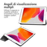 imoshion Cover a libro Trifold Apple iPad 9 (2021) 10.2 pollici / iPad 8 (2020) 10.2 pollici / iPad 7 (2019) 10.2 pollici - Grigio