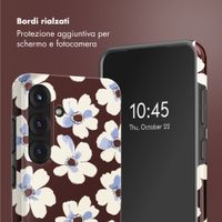 Selencia Cover posteriore Vivid con MagSafe Samsung Galaxy S25 - Choco Flower Pop