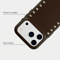 Selencia Cover posteriore Studs con MagSafe Apple iPhone 17 Pro Max - Cacao Crush