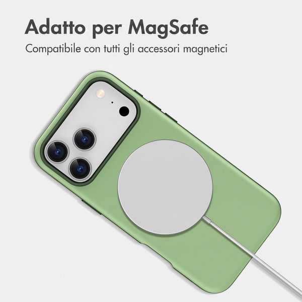 imoshion Cover posteriore Color con Thin MagSafe Ring Apple iPhone 17 Pro - Verde scuro