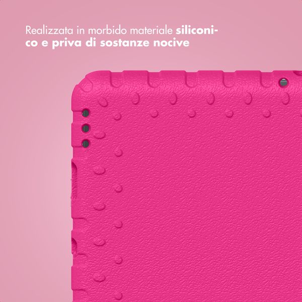 imoshion Cover Posteriore Kidsproof con Maniglia Samsung Galaxy Tab A11 / A9 8.7 pollici - Rosa