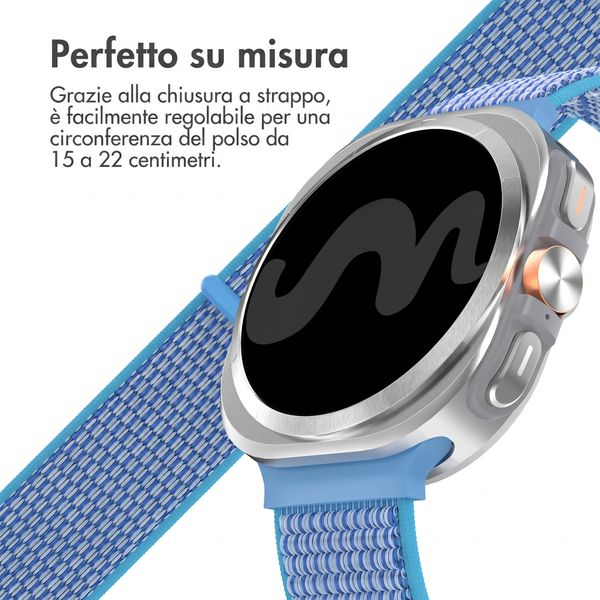 imoshion Cinturino in nylon Samsung Galaxy Watch Ultra (2024/2025) - Marine Blue