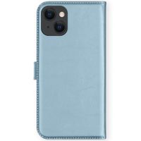 Selencia Cover a libro in vera pelle Apple iPhone 13 Mini - Air Blue