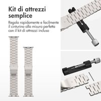 imoshion Cinturino in acciaio Samsung Galaxy Watch 8 (40/44mm) / Classic (46mm) - Luce stellare