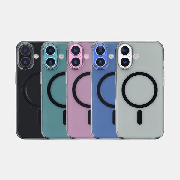 Accezz Lite custodia posteriore con MagSafe Apple iPhone 16 - Smokey Clear