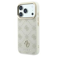 Guess Cover posteriore 4G Metal Logo MagSafe Apple iPhone 18 Pro / 17 Pro - Beige