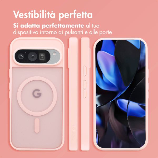imoshion Cover posteriore Color Guard con MagSafe Google Pixel 9 / 9 Pro / 10 / 10 Pro - Rosa chiaro