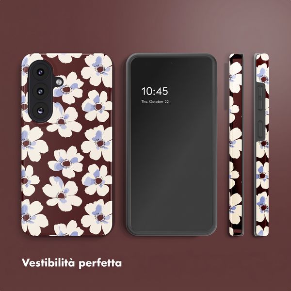 Selencia Cover posteriore Vivid con MagSafe Samsung Galaxy S26 FE - Choco Flower Pop