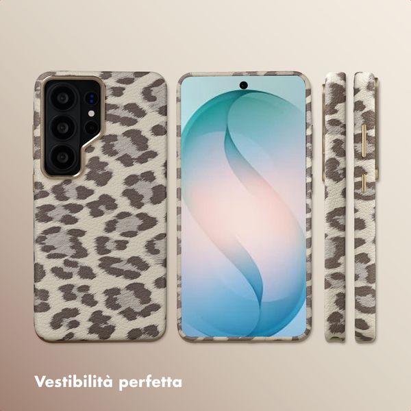 Selencia Cover Sabi Stampa pantera con MagSafe Samsung Galaxy S26 Ultra - Soft Ivory