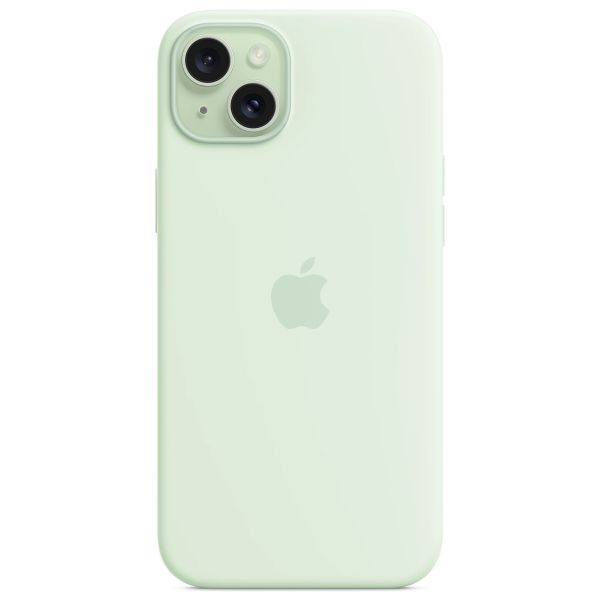 Apple Cover Posteriore in Silicone con MagSafe Apple iPhone 15 Plus - Soft Mint