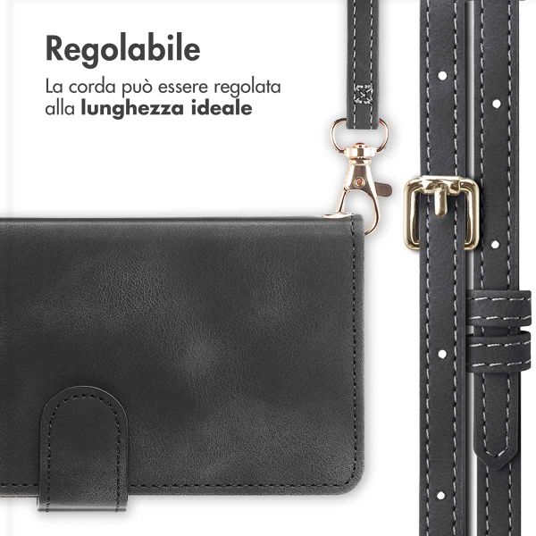 imoshion Cover a libro con Cordino Samsung Galaxy A55 - Nero