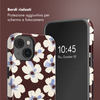 Selencia Cover posteriore Vivid con MagSafe Apple iPhone 14 - Choco Flower Pop