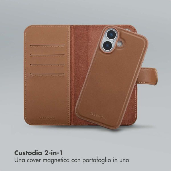 Selencia Libreria rimovibile Olyn con MagSafe Apple iPhone 17 - Marrone