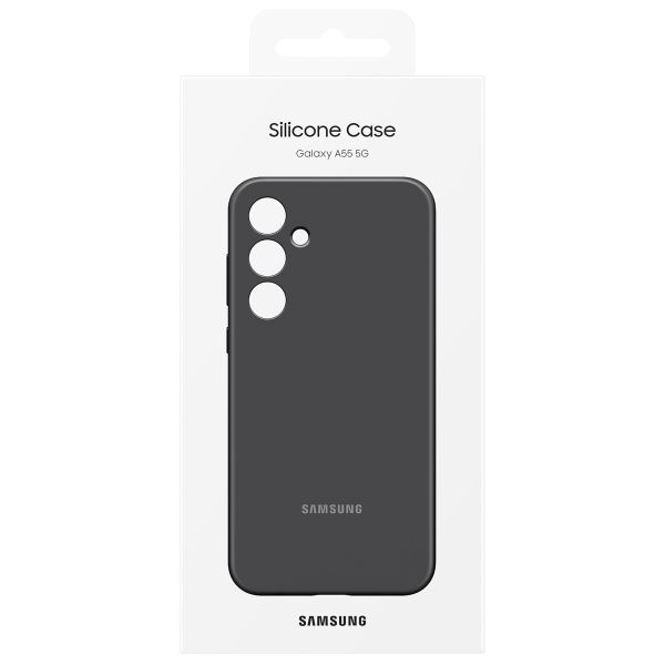Samsung Cover originale in silicone Samsung Galaxy A55 - Nero