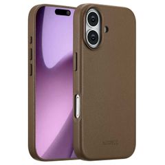 Accezz Cover in Pelle con MagSafe Apple iPhone 17 - Marrone caffè