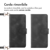 imoshion Cover a libro con Cordino Apple iPhone SE (2022 / 2020) / 8 / 7 - Nero