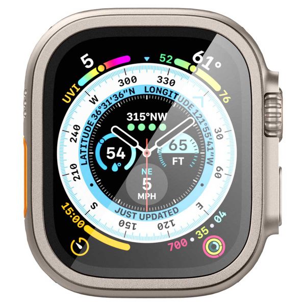 Spigen Glas.tR Slim Pro pellicola protettiva Apple Watch Ultra 1 / 2 - 49 mm - Titanium