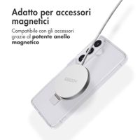 Accezz Cover con anello e supporto con MagSafe Samsung Galaxy S26 - Trasparente