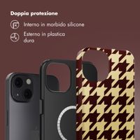Selencia Cover posteriore Vivid con MagSafe Apple iPhone 13 - Pied-de-Poule