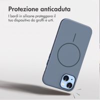 imoshion Cover posteriore Color con Thin MagSafe Ring Apple iPhone 14 / 13 - Blu scuro