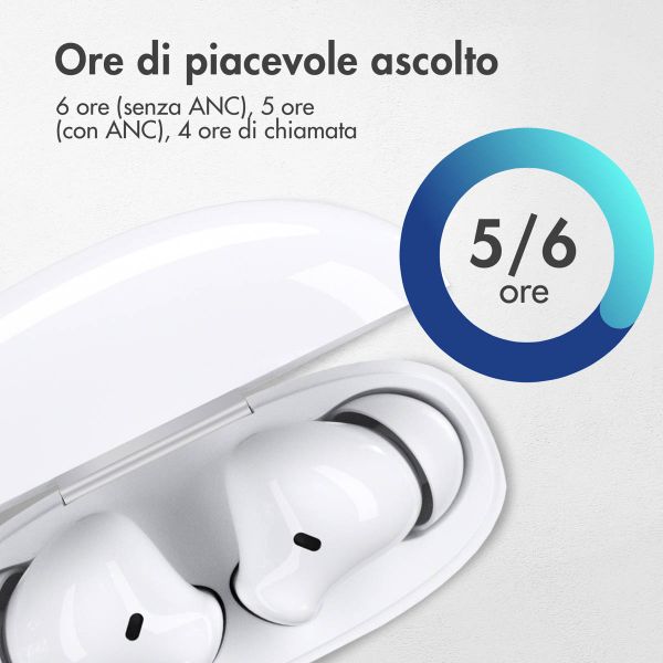 imoshion Aura Pro Auricolari in-ear wireless - Cancellazione attiva del rumore (ANC) - Bianco
