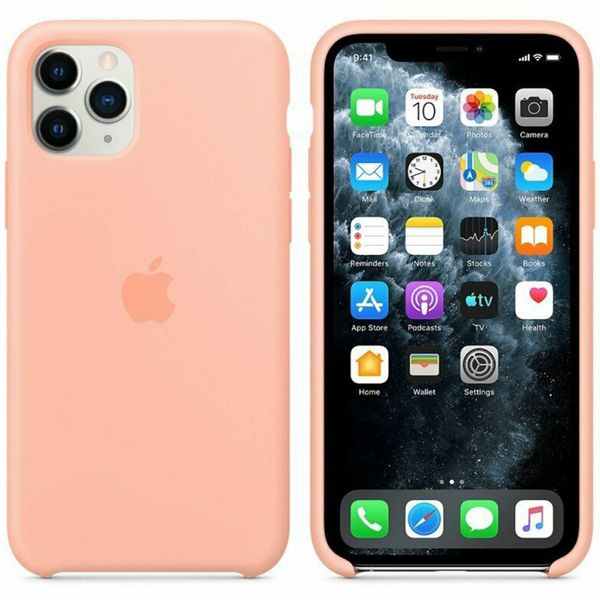 Apple Cover in Silicone Apple iPhone 11 Pro - Grapefruit